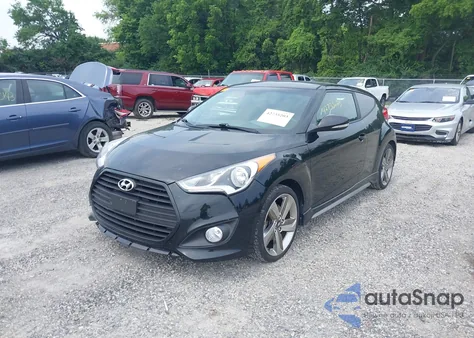 2015 Hyundai Veloster Turbo из США, поврежденный, VIN KMHTC6AE6FU229720